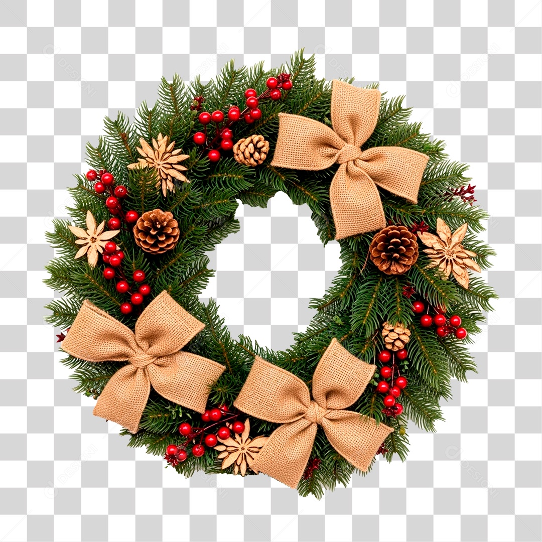 Guirlanda de Natal PNG Transparente