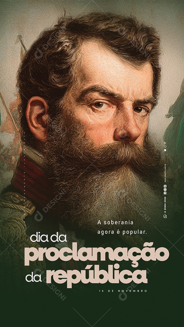 Story Dia da Proclamação da República 15 de Novembro Social Media PSD Editável