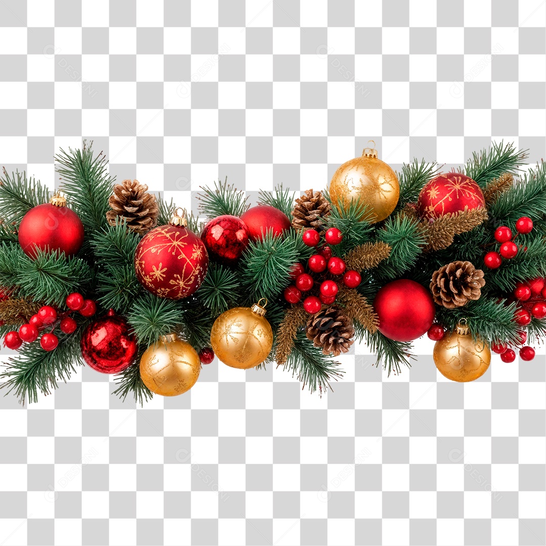 Guirlanda de Natal PNG Transparente