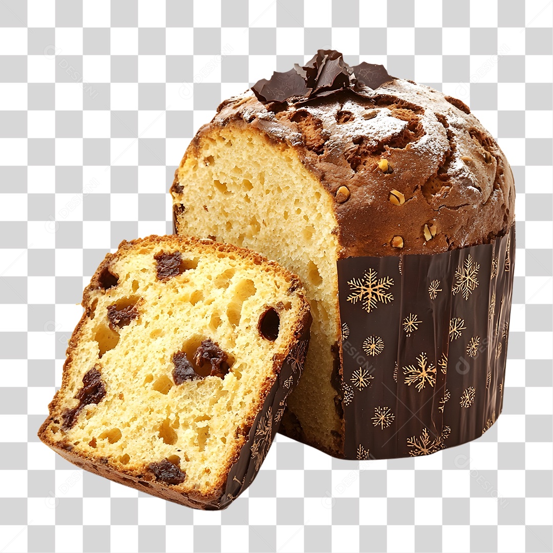 Panetone de Natal PNG Transparente