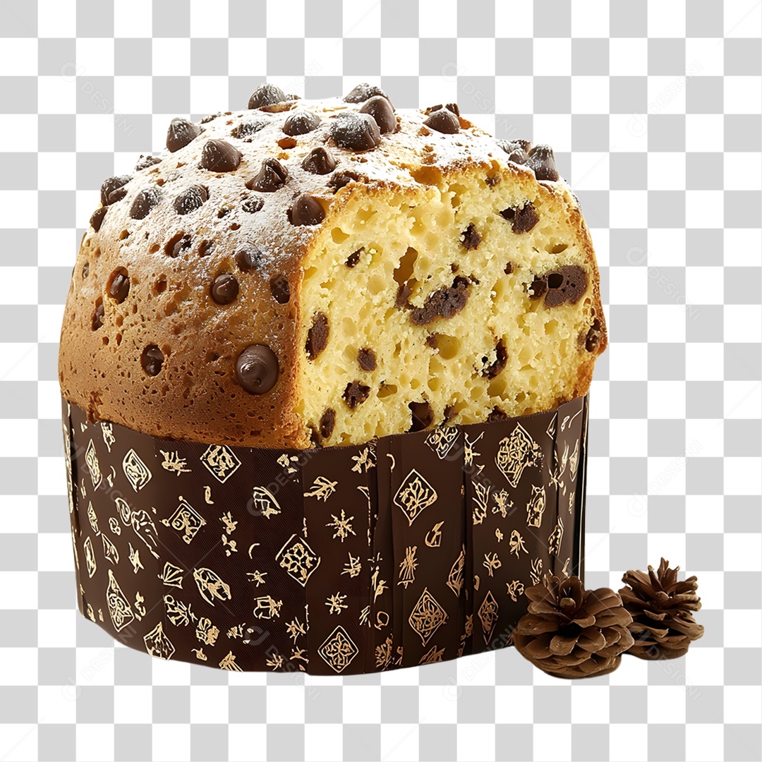 Panetone de Natal PNG Transparente