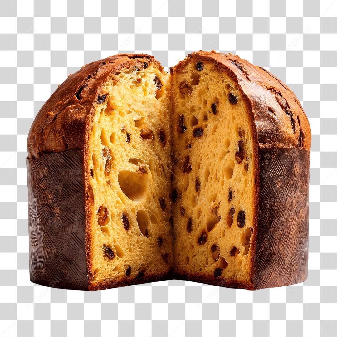 Panetone de Natal PNG Transparente