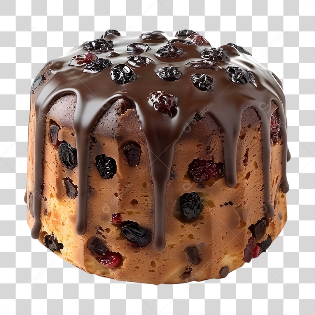 Panetone de Natal PNG Transparente