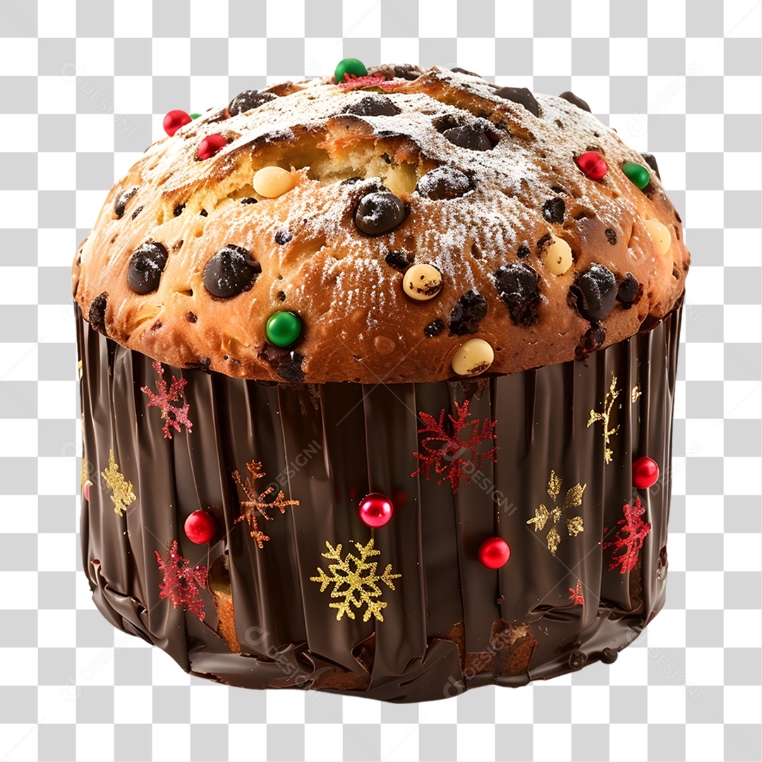 Panetone de Natal PNG Transparente