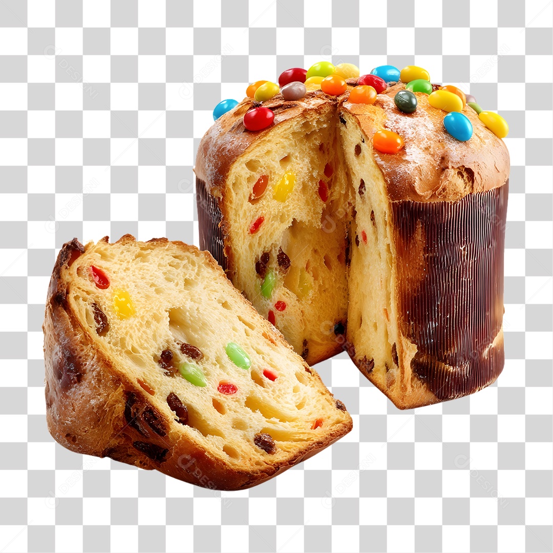 Panetone de Natal PNG Transparente