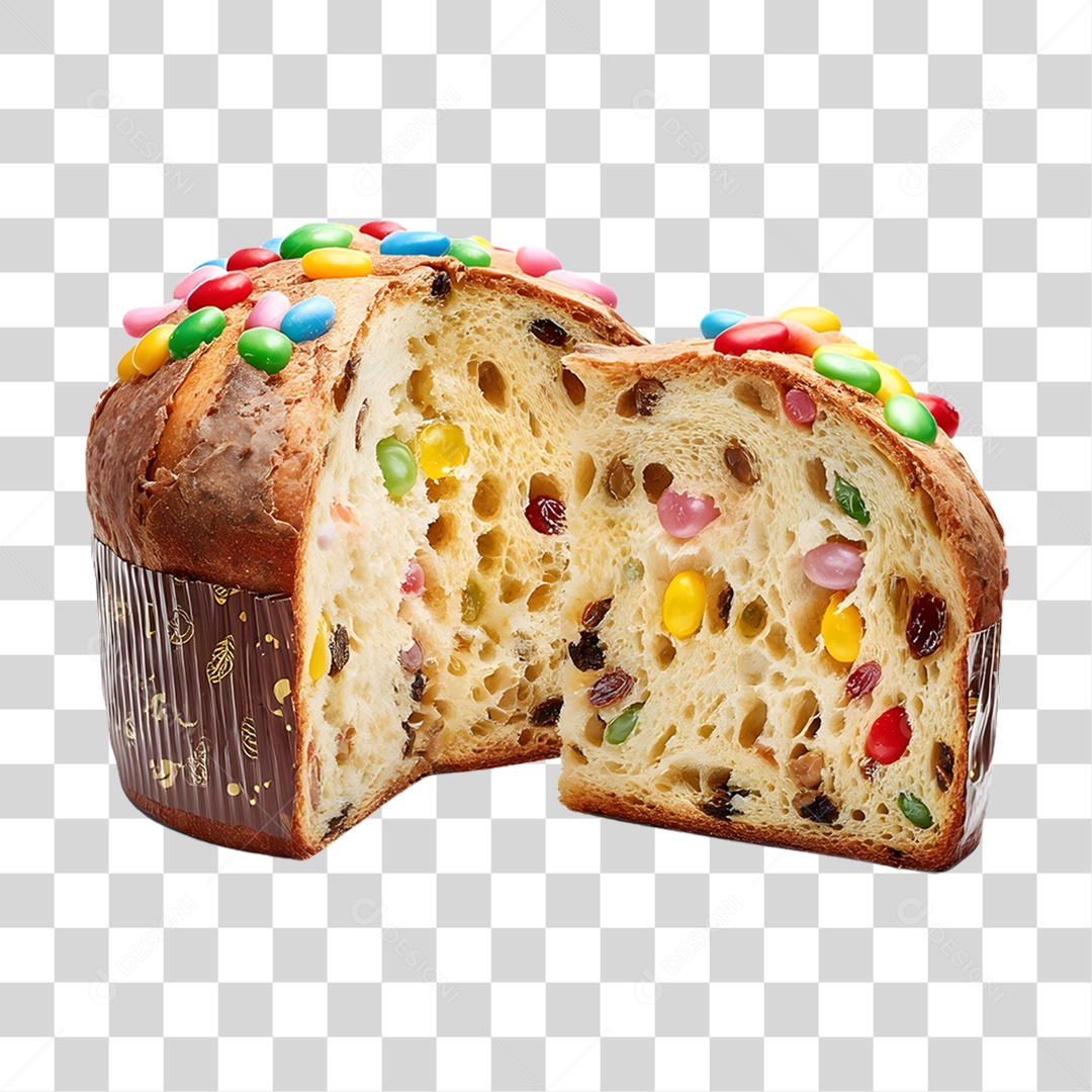 Panetone de Natal PNG Transparente