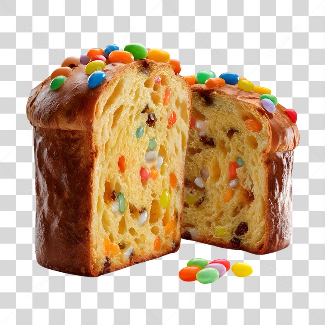 Panetone de Natal PNG Transparente