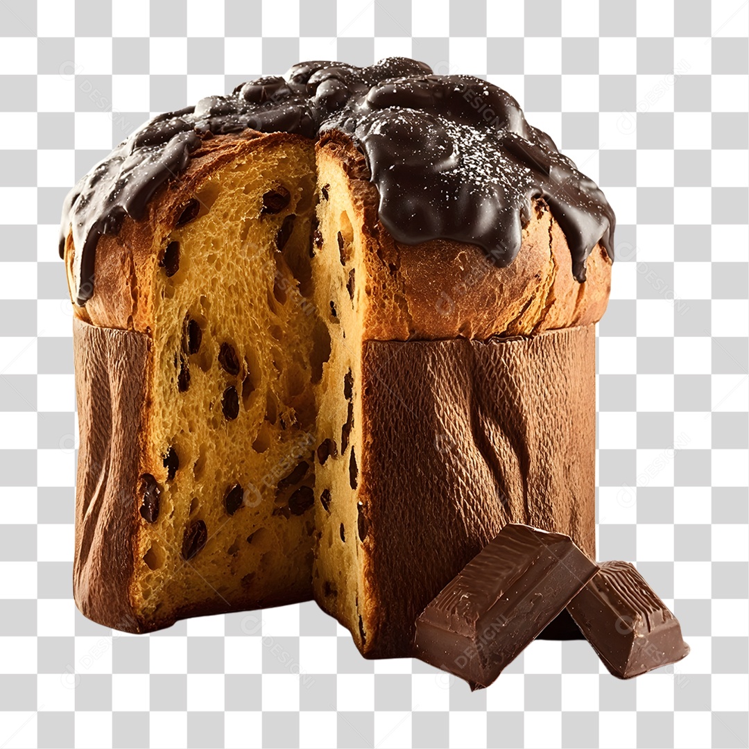 Panetone de Natal PNG Transparente