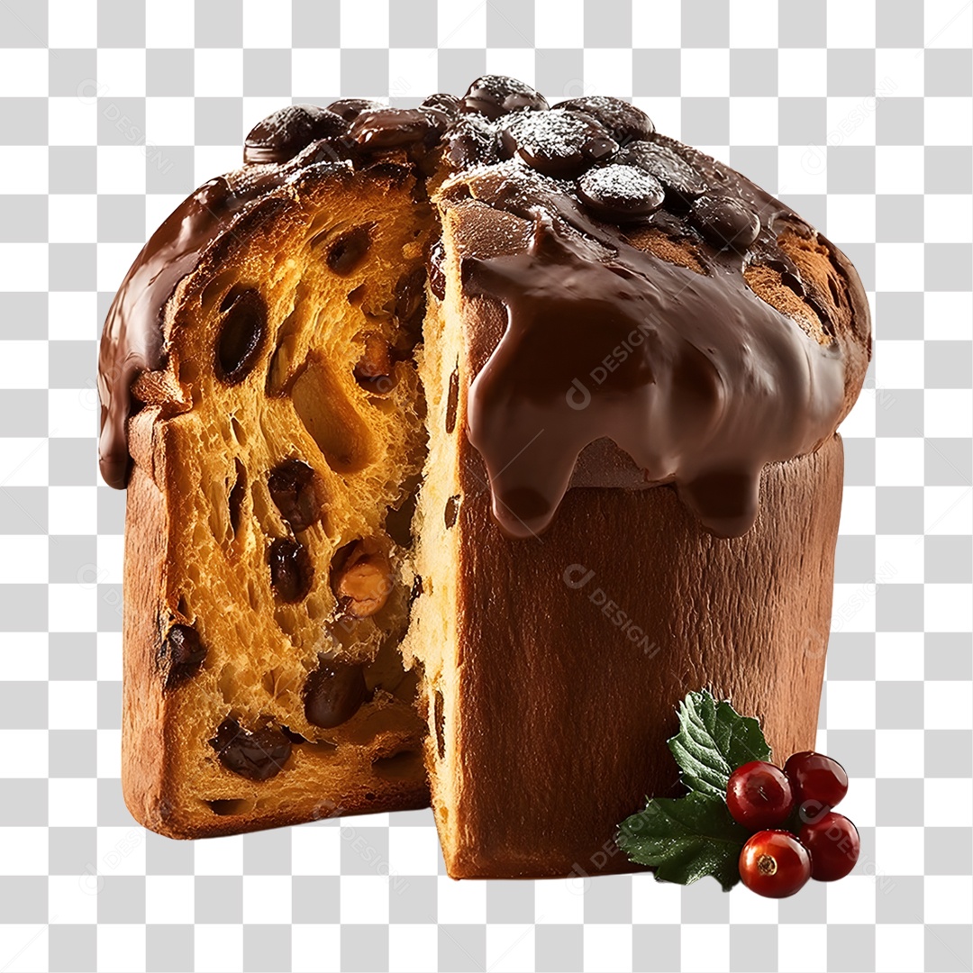 Panetone de Natal PNG Transparente