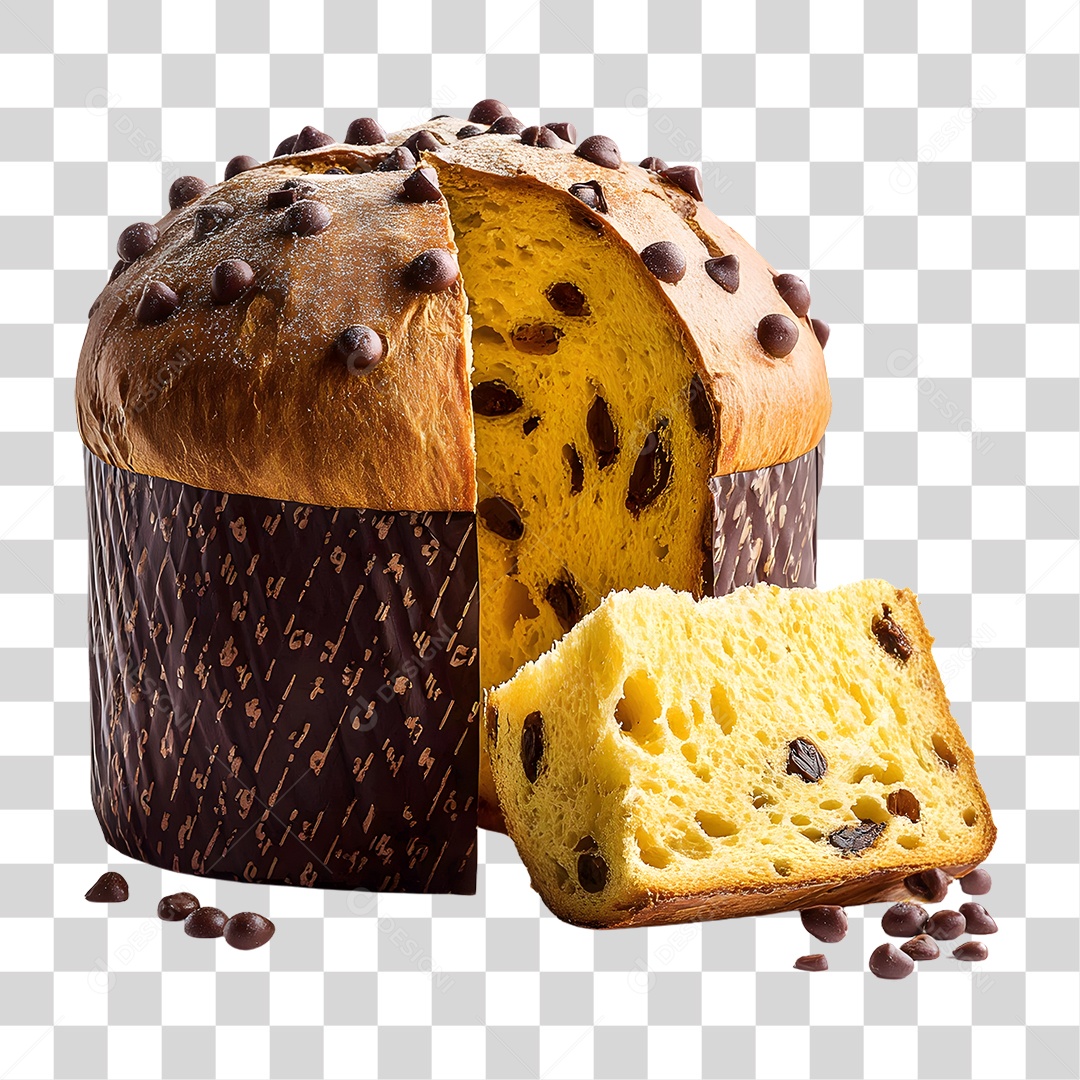 Panetone de Natal PNG Transparente