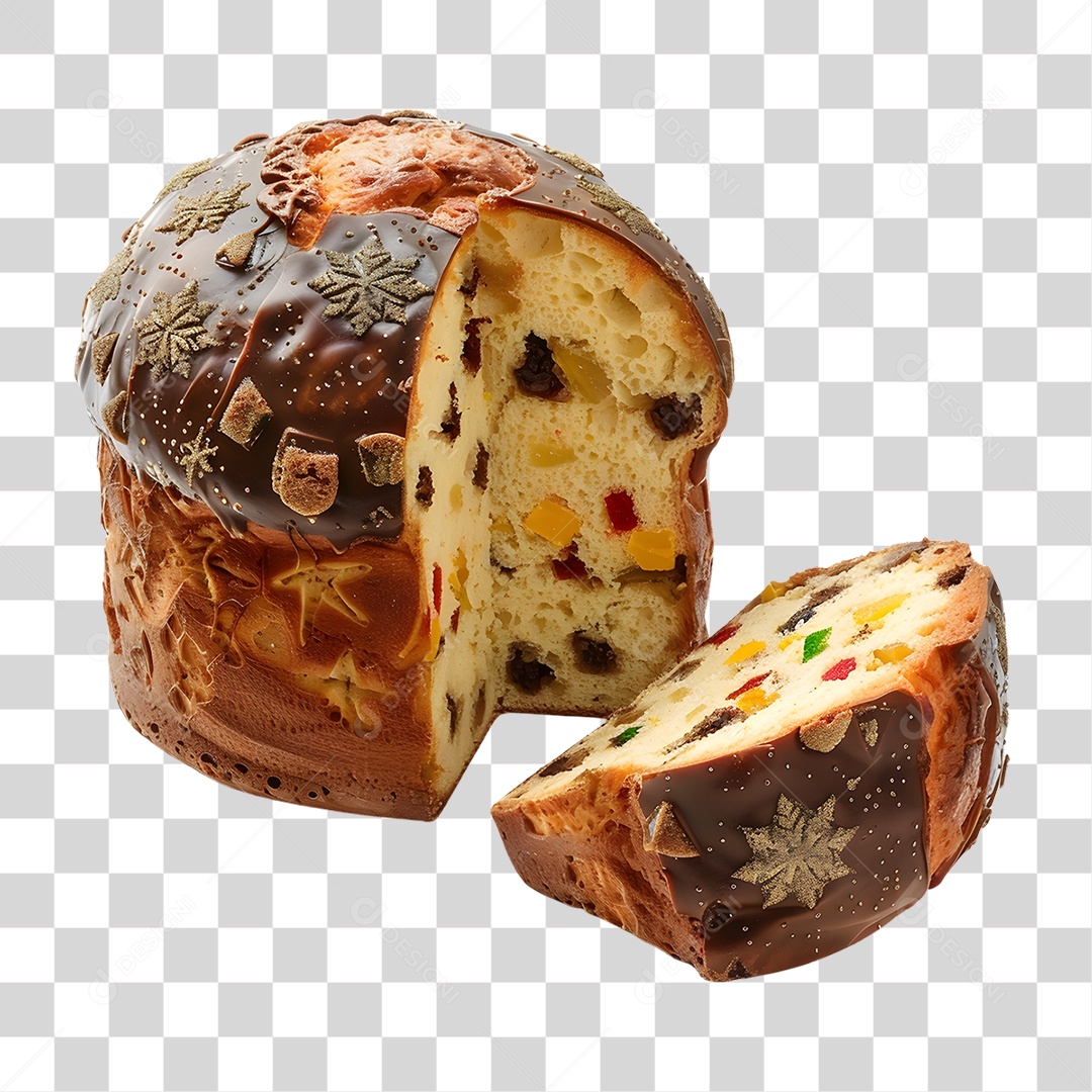 Panetone de Natal PNG Transparente