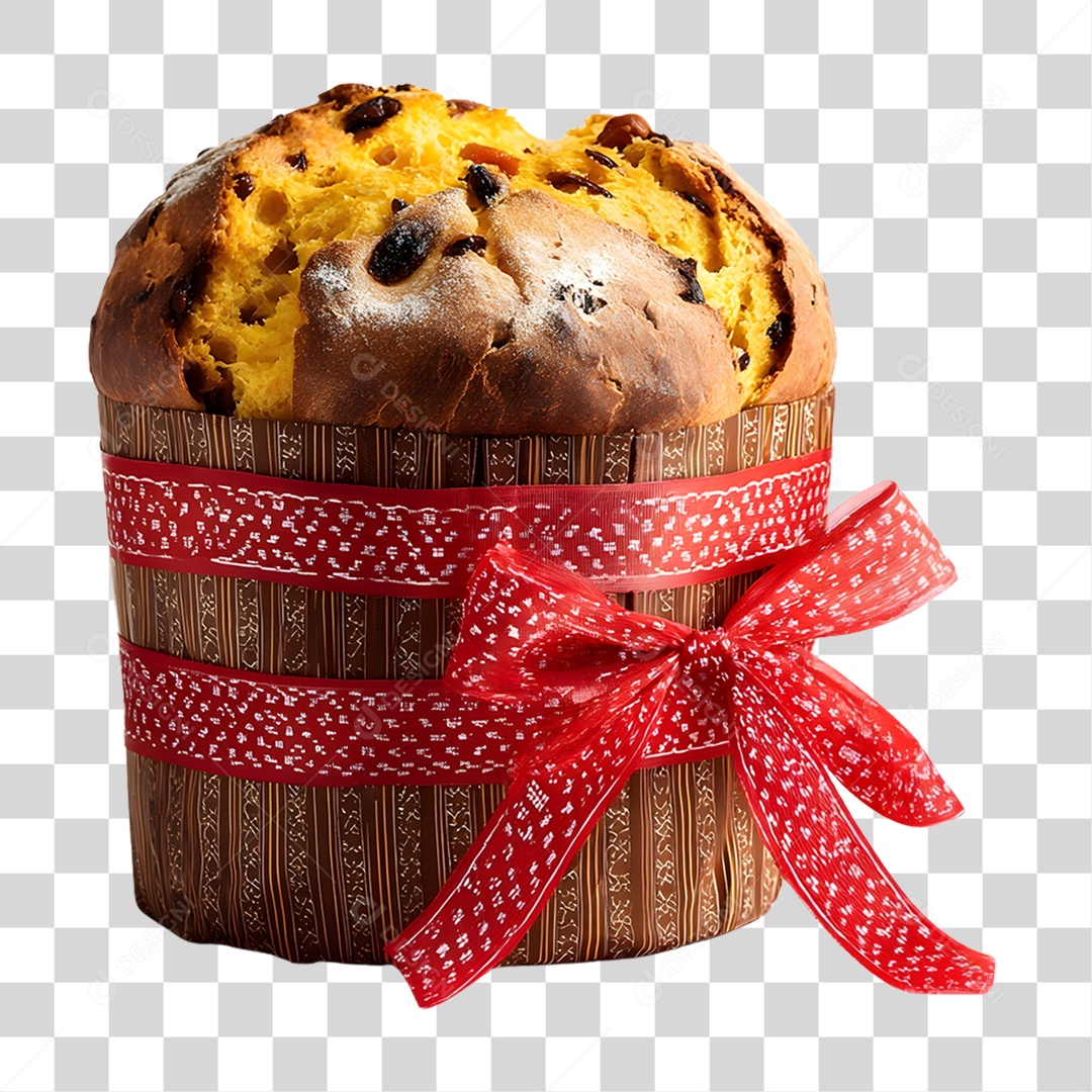 Panetone de Natal PNG Transparente