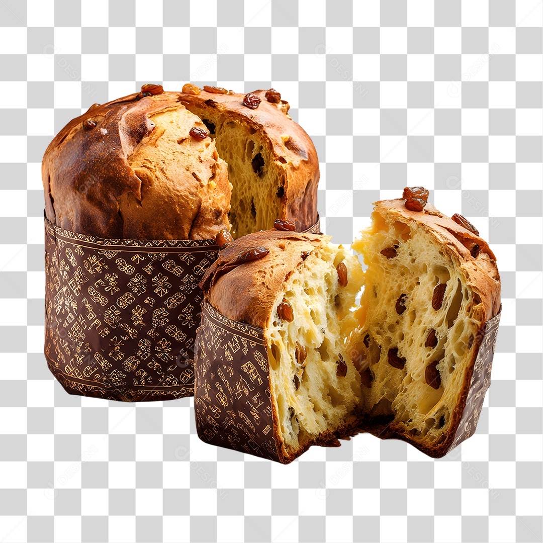 Panetone de Natal PNG Transparente