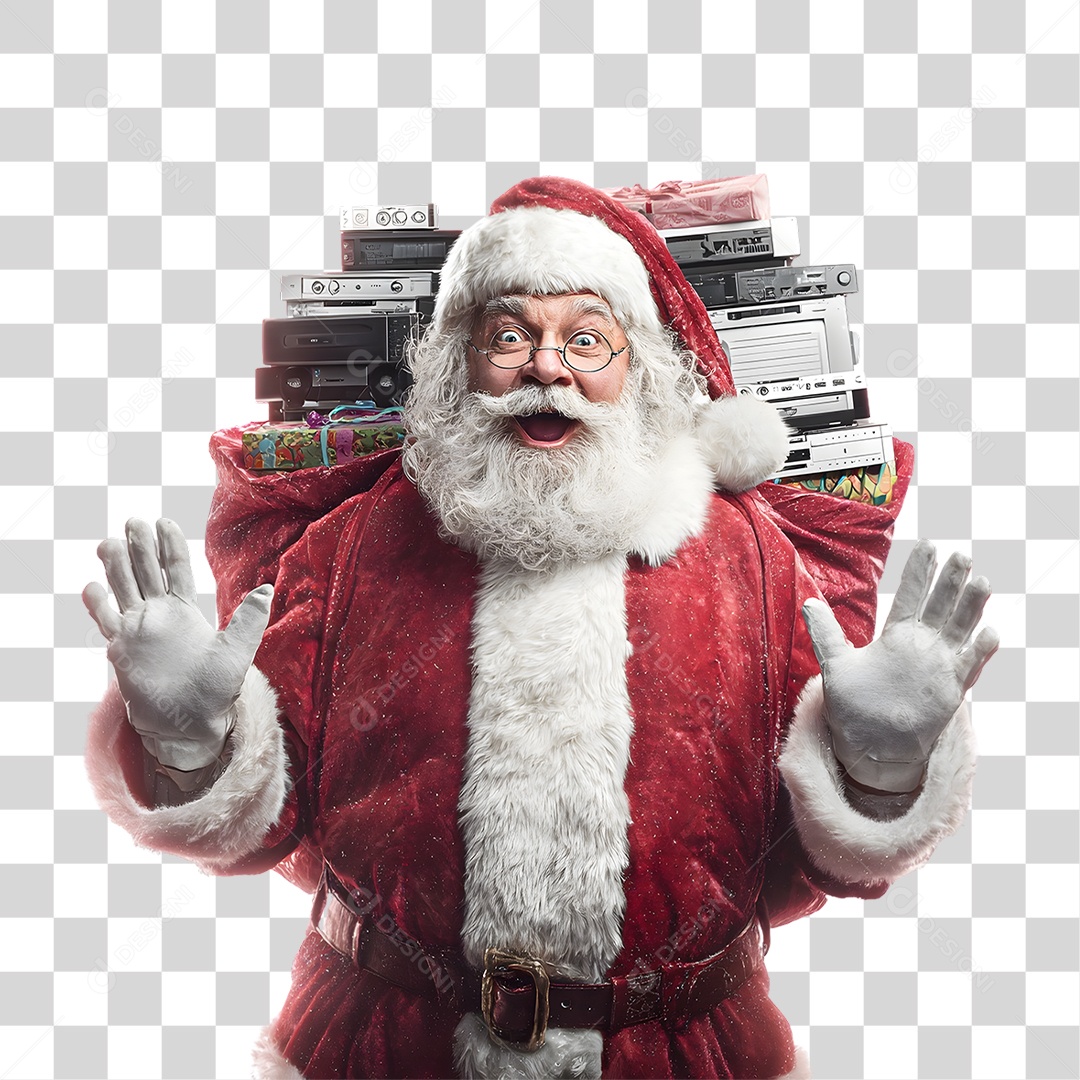 Papai Noel de Natal PNG Transparente