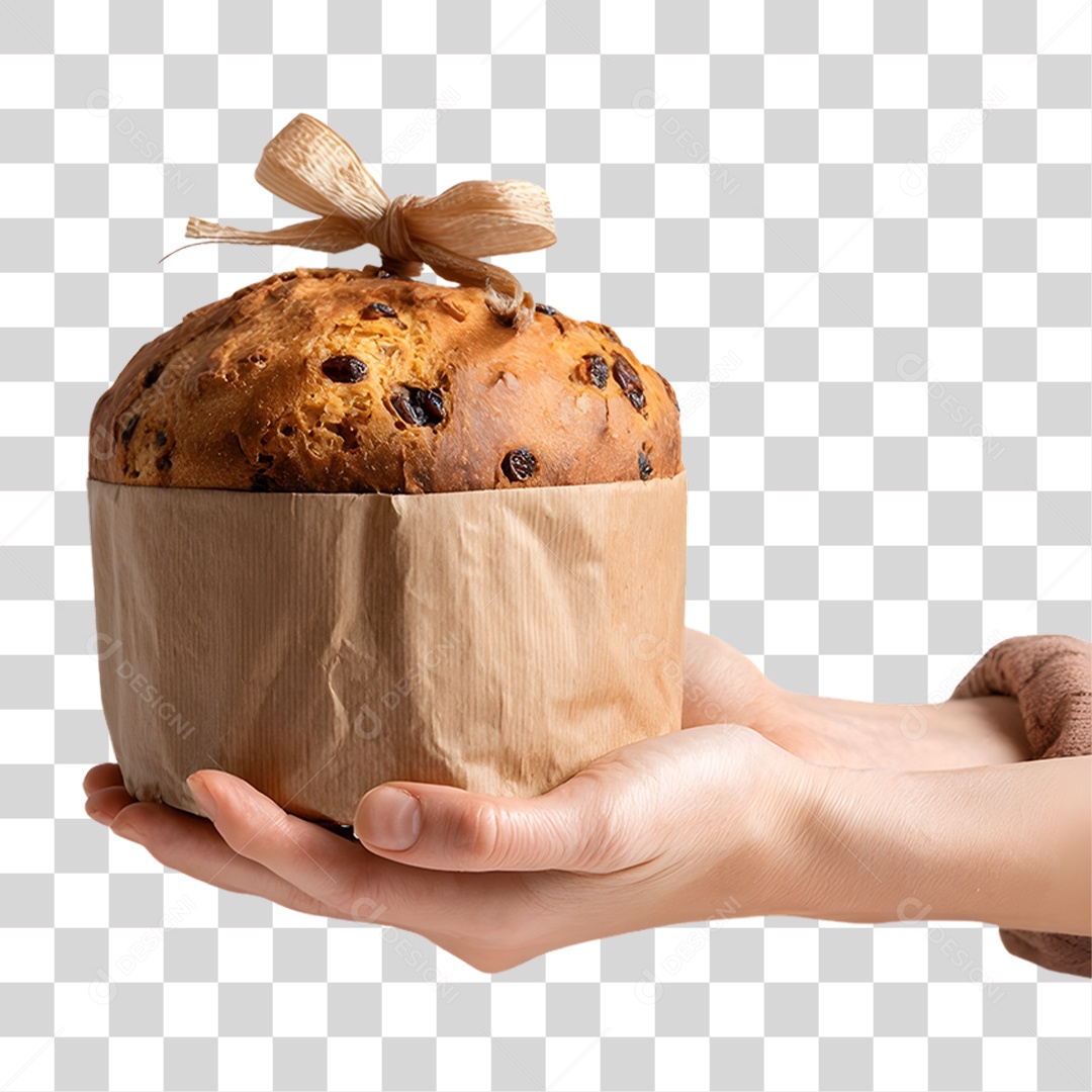 Panetone de Natal PNG Transparente