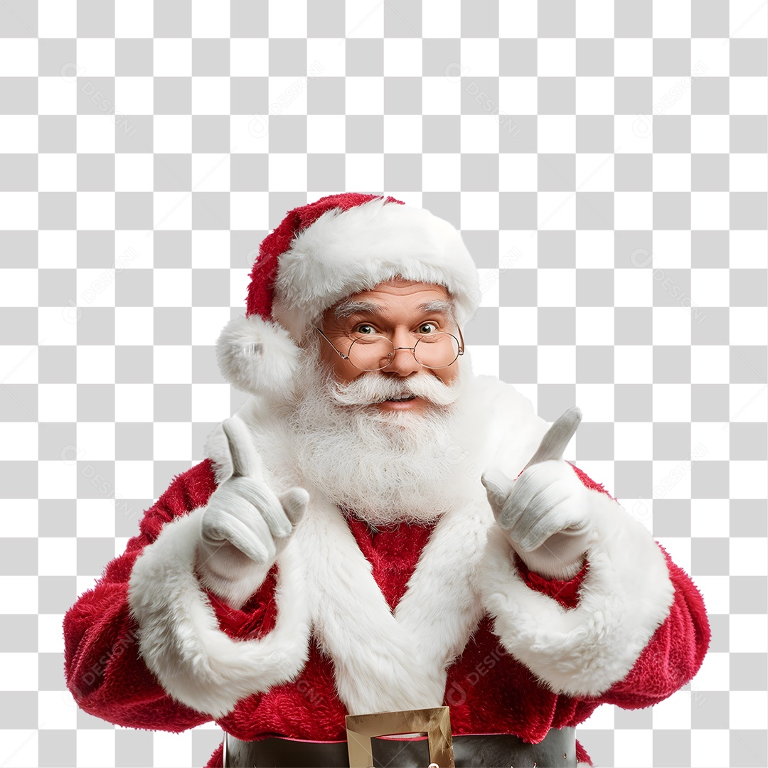 Papai Noel de Natal PNG Transparente