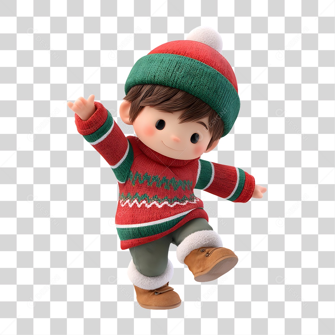 Boneco Decoração de Natal PNG Transparente