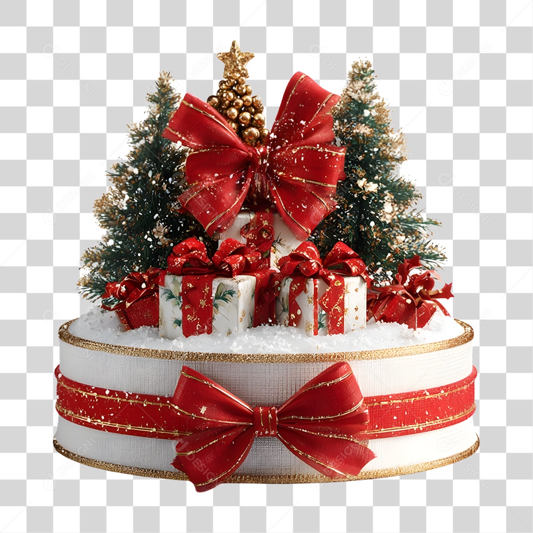 Árvores Caixas de Presentes Enfeite Decoração de Natal PNG Transparente