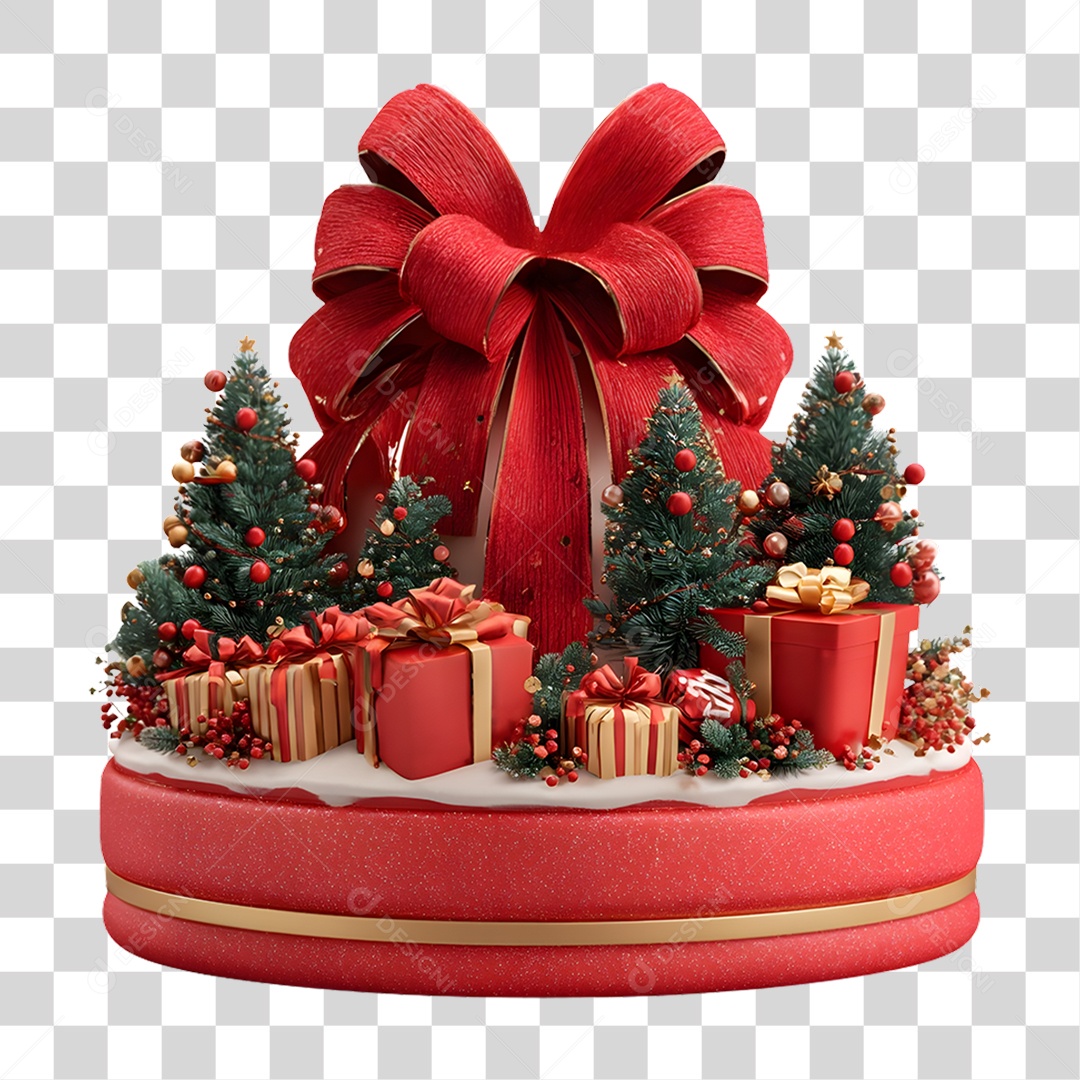 Árvores Caixas de Presentes Enfeite Decoração de Natal PNG Transparente