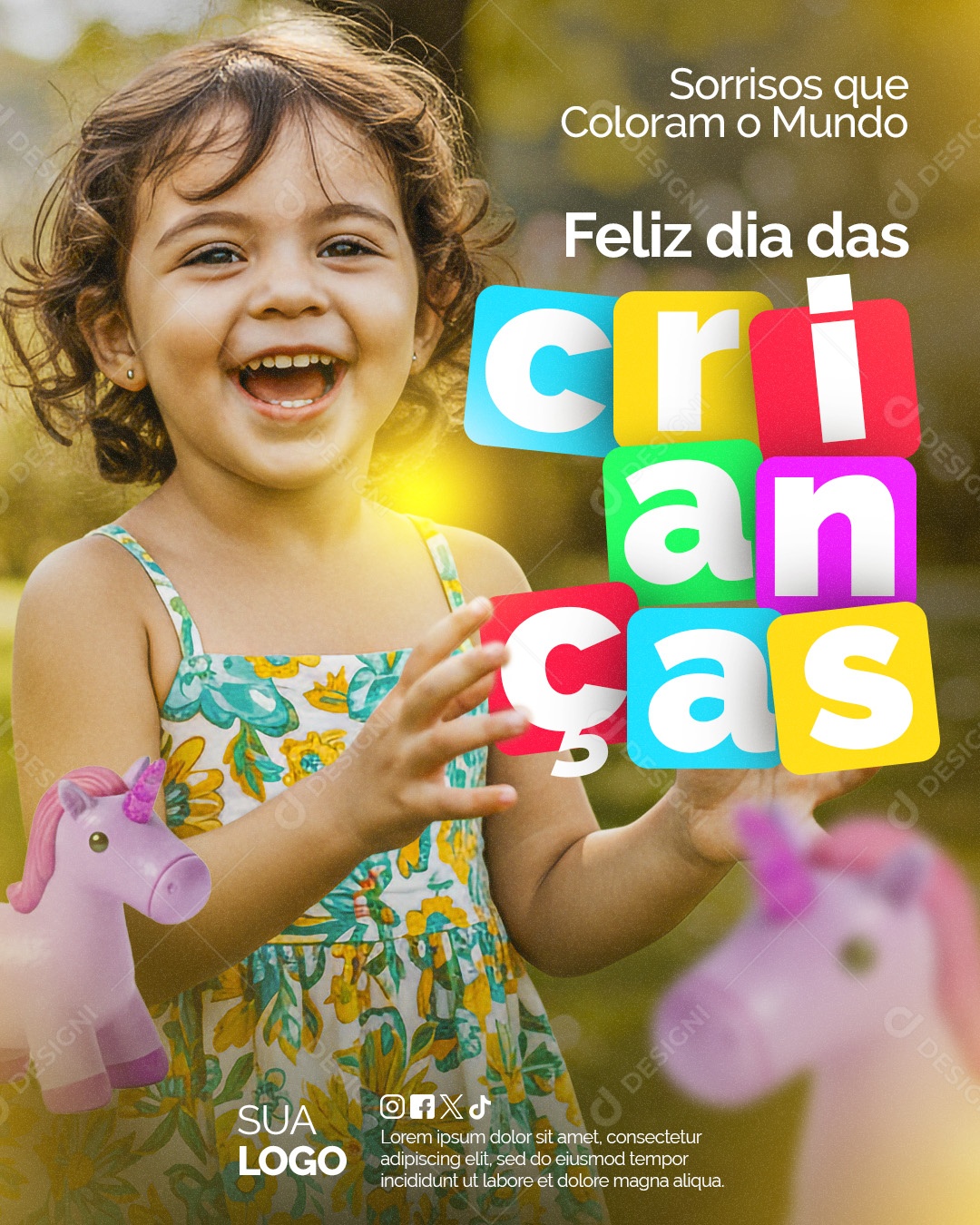 Feliz Dia das Crianças 12 de Outubro Social Media PSD Editável
