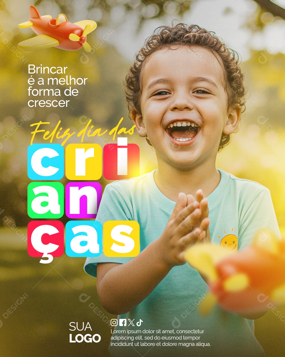 Feliz Dia das Crianças 12 de Outubro Social Media PSD Editável