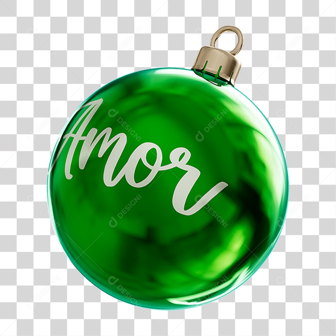 Bola Enfeite para Decoração de Natal PNG Transparente