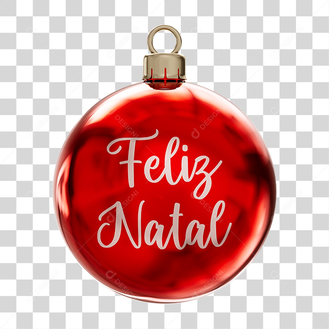 Bola Enfeite para Decoração de Natal PNG Transparente