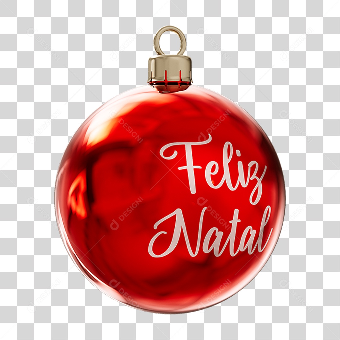Bola Enfeite para Decoração de Natal PNG Transparente