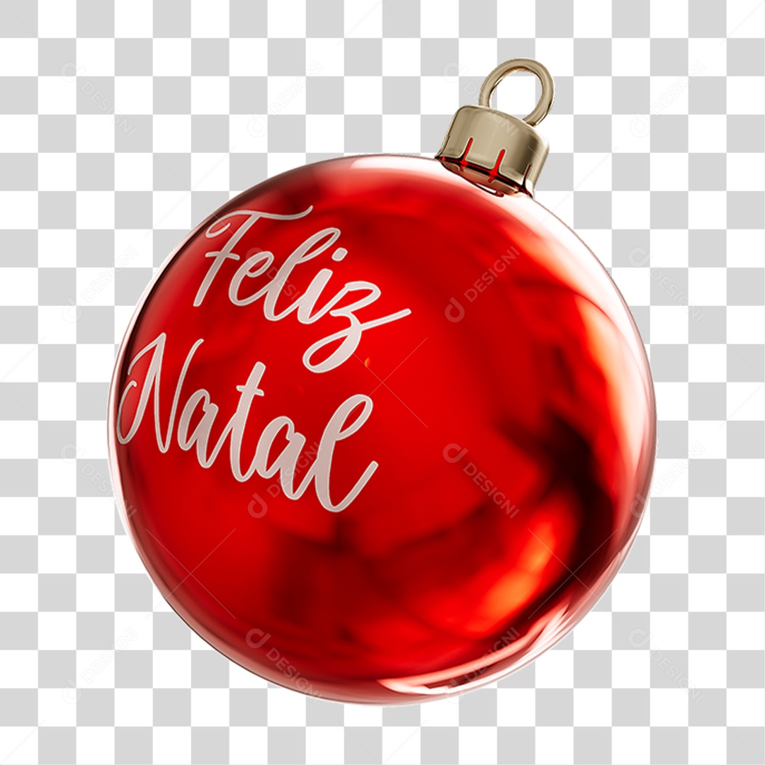 Bola Enfeite para Decoração de Natal PNG Transparente