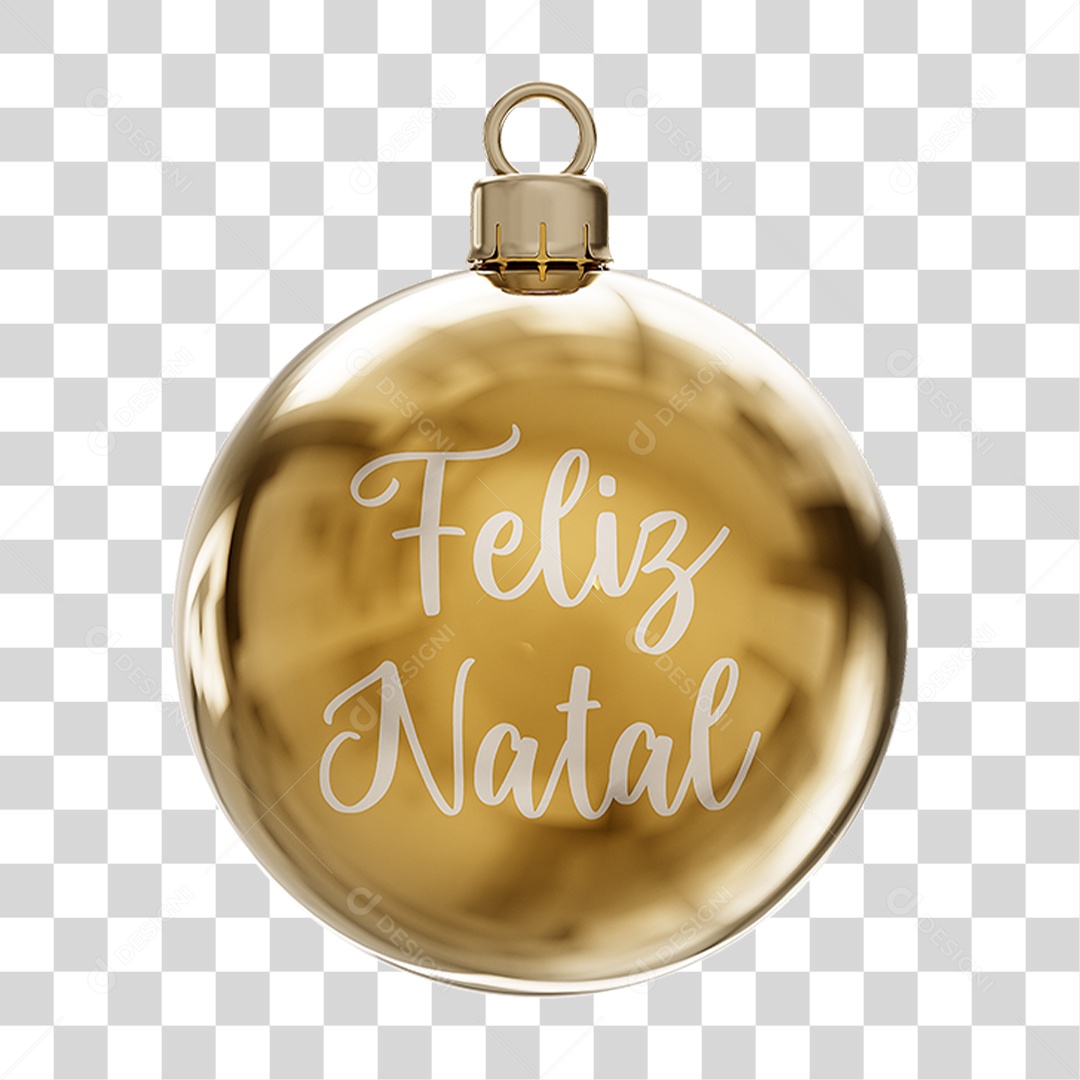 Bola Enfeite para Decoração de Natal PNG Transparente