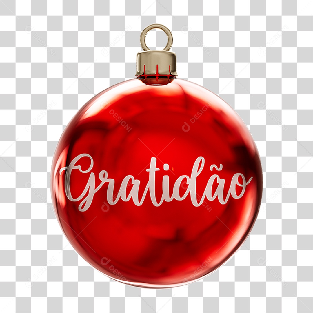 Bola Enfeite para Decoração de Natal PNG Transparente