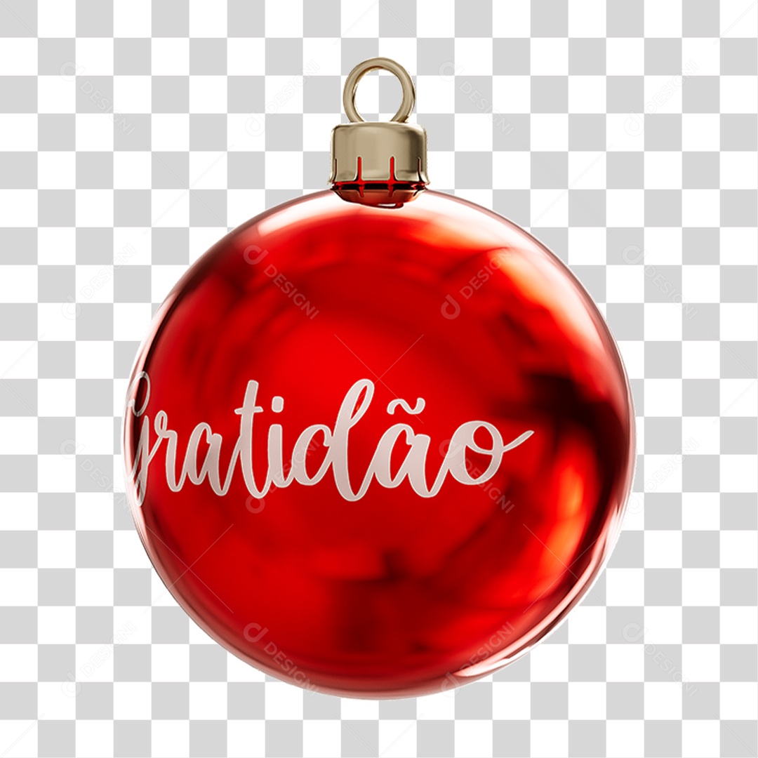Bola Enfeite para Decoração de Natal PNG Transparente