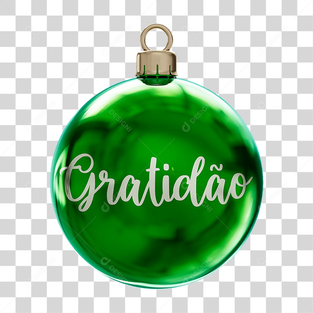 Bola Enfeite para Decoração de Natal PNG Transparente