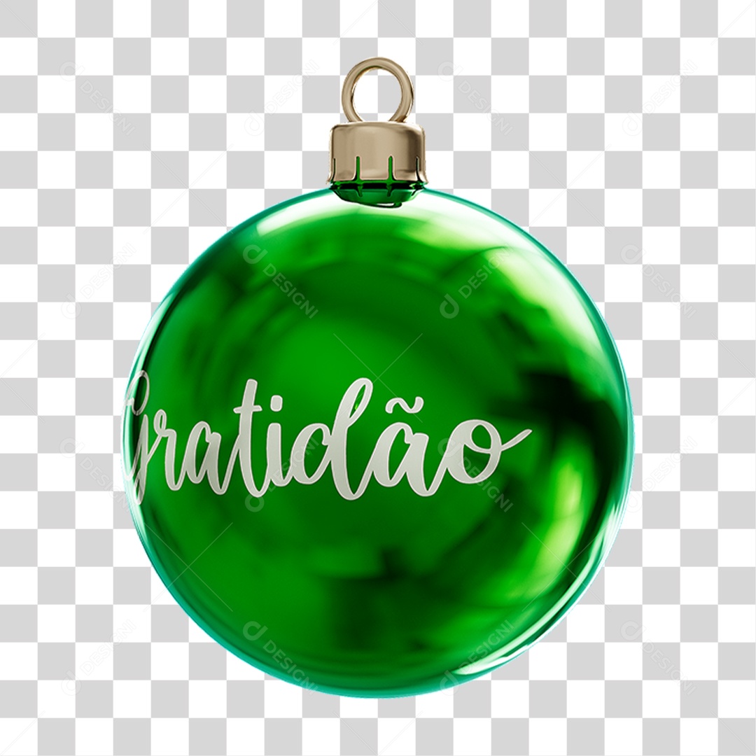 Bola Enfeite para Decoração de Natal PNG Transparente