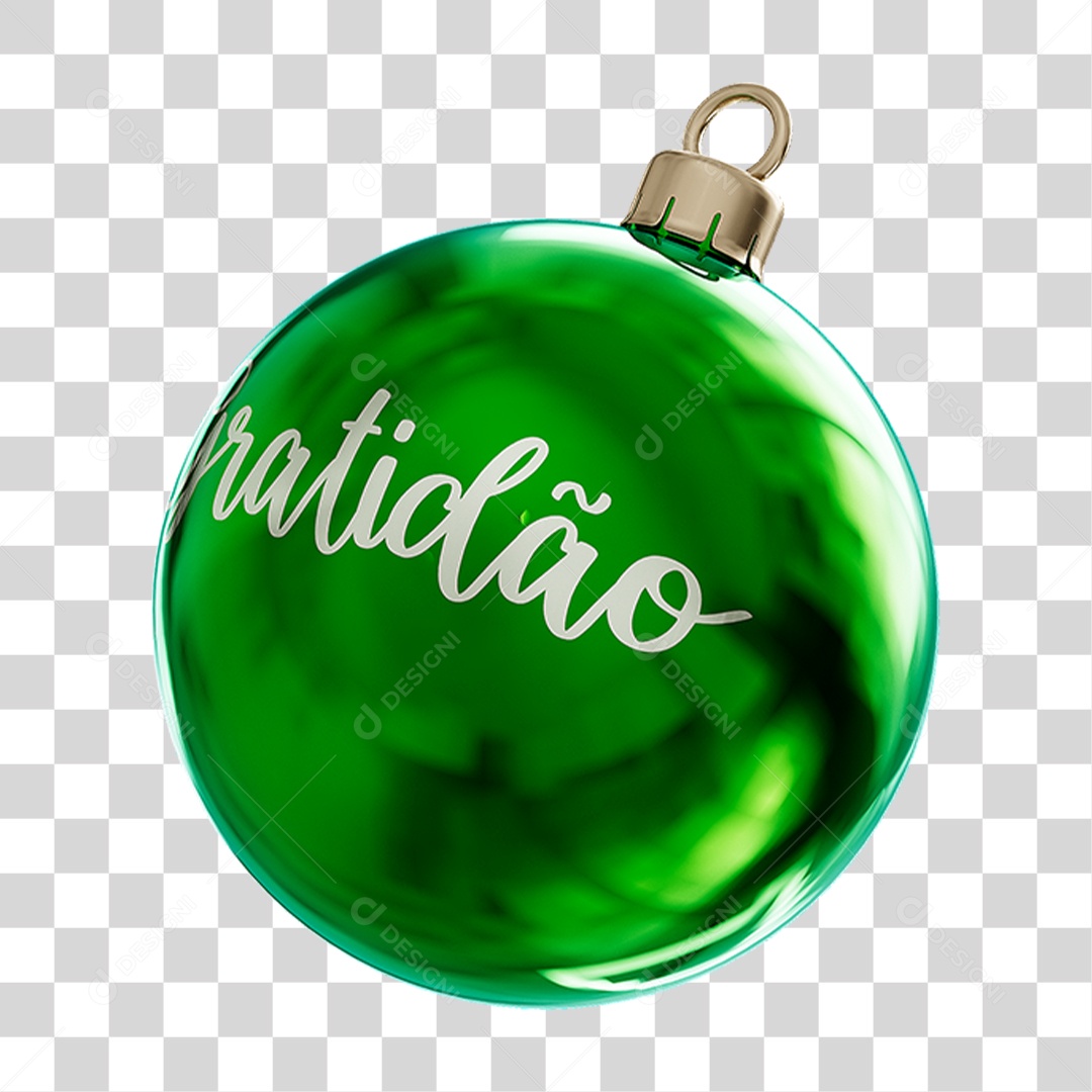 Bola Enfeite para Decoração de Natal PNG Transparente