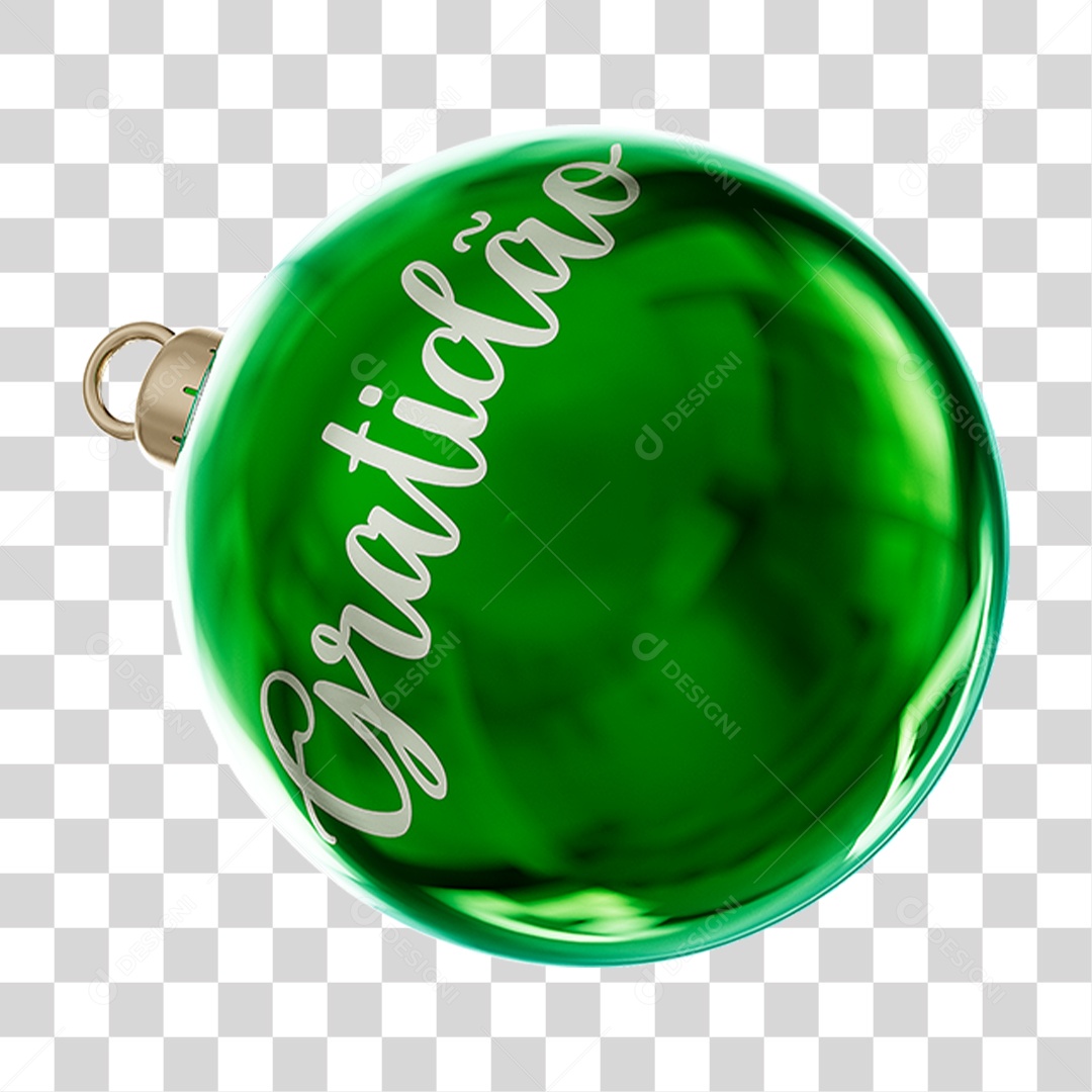 Bola Enfeite para Decoração de Natal PNG Transparente