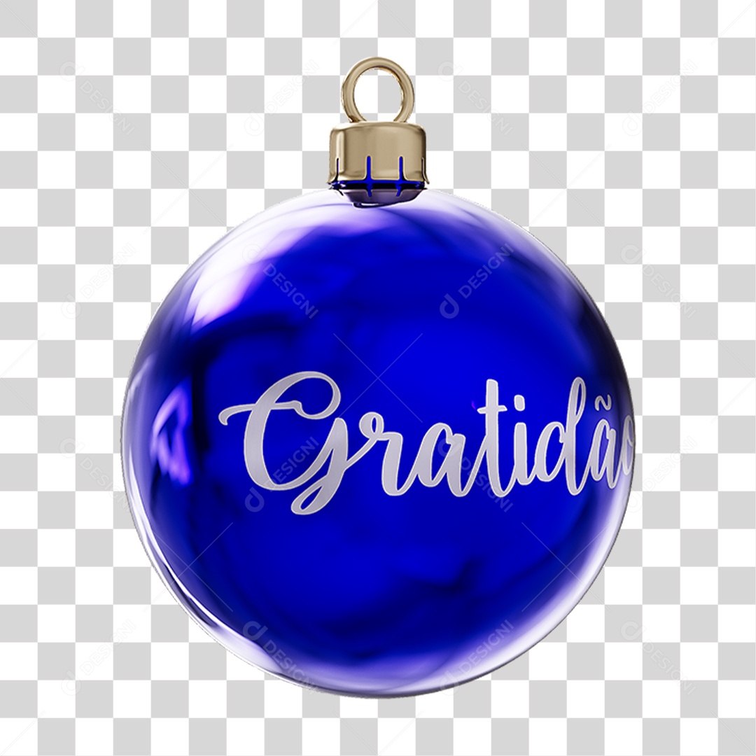 Bola Enfeite para Decoração de Natal PNG Transparente