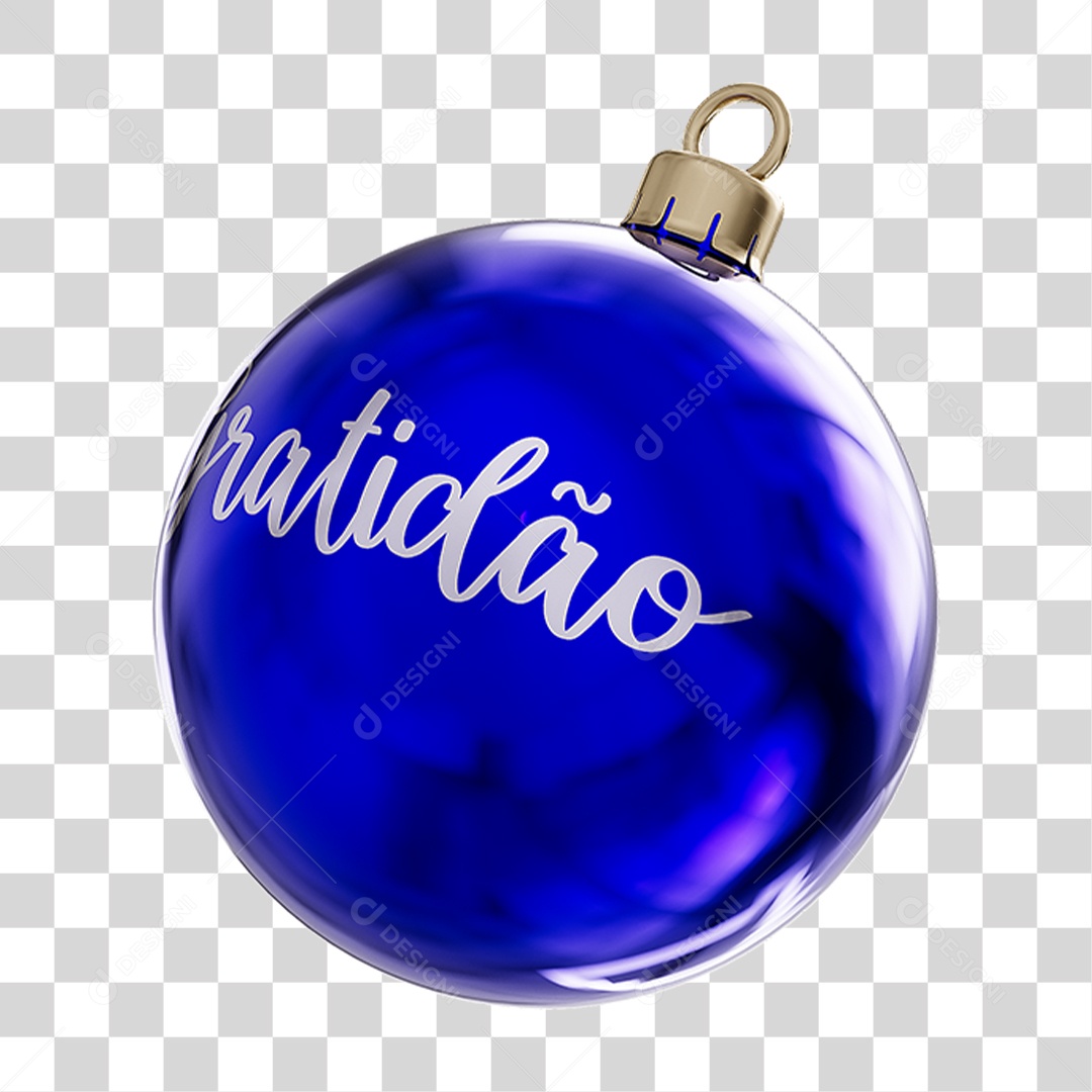 Bola Enfeite para Decoração de Natal PNG Transparente