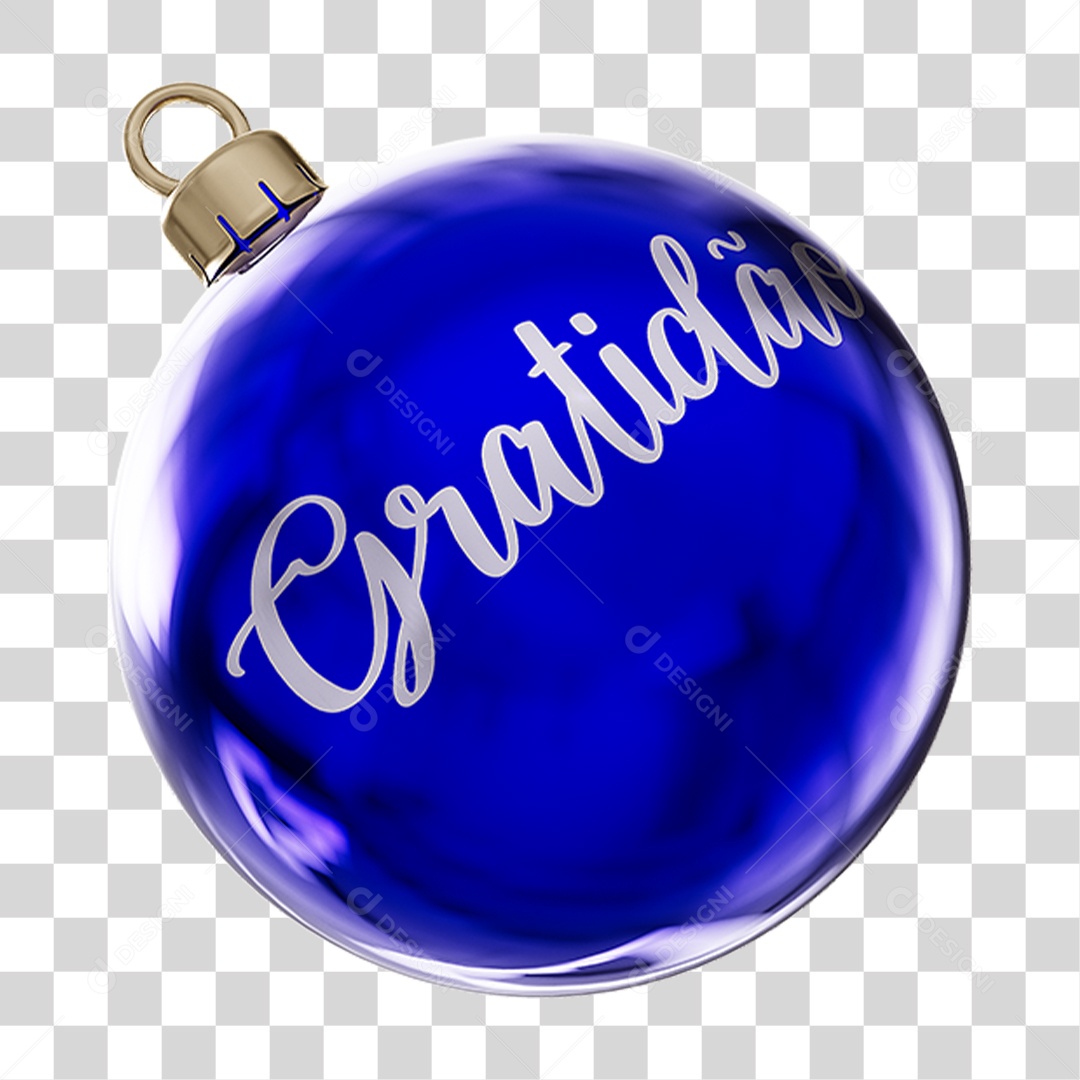 Bola Enfeite para Decoração de Natal PNG Transparente