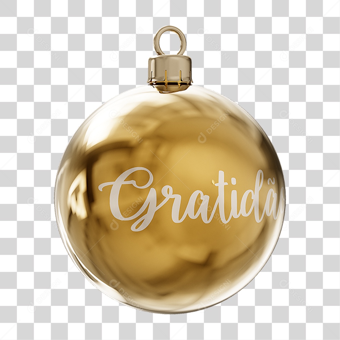 Bola Enfeite para Decoração de Natal PNG Transparente