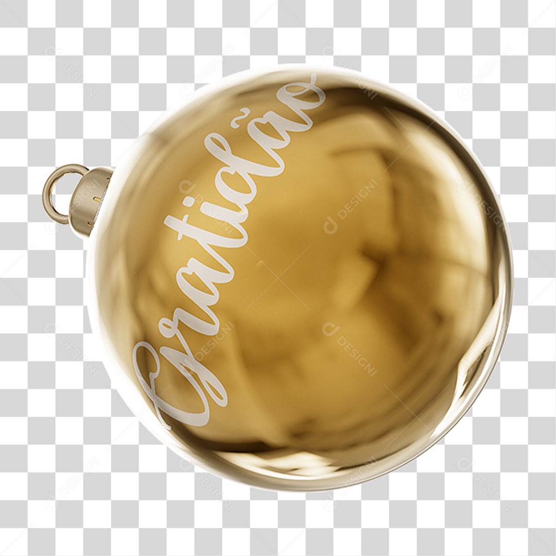 Bola Enfeite para Decoração de Natal PNG Transparente