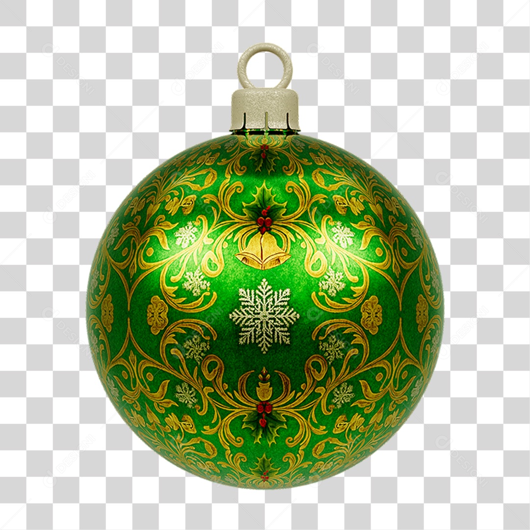 Bola Enfeite para Decoração de Natal PNG Transparente