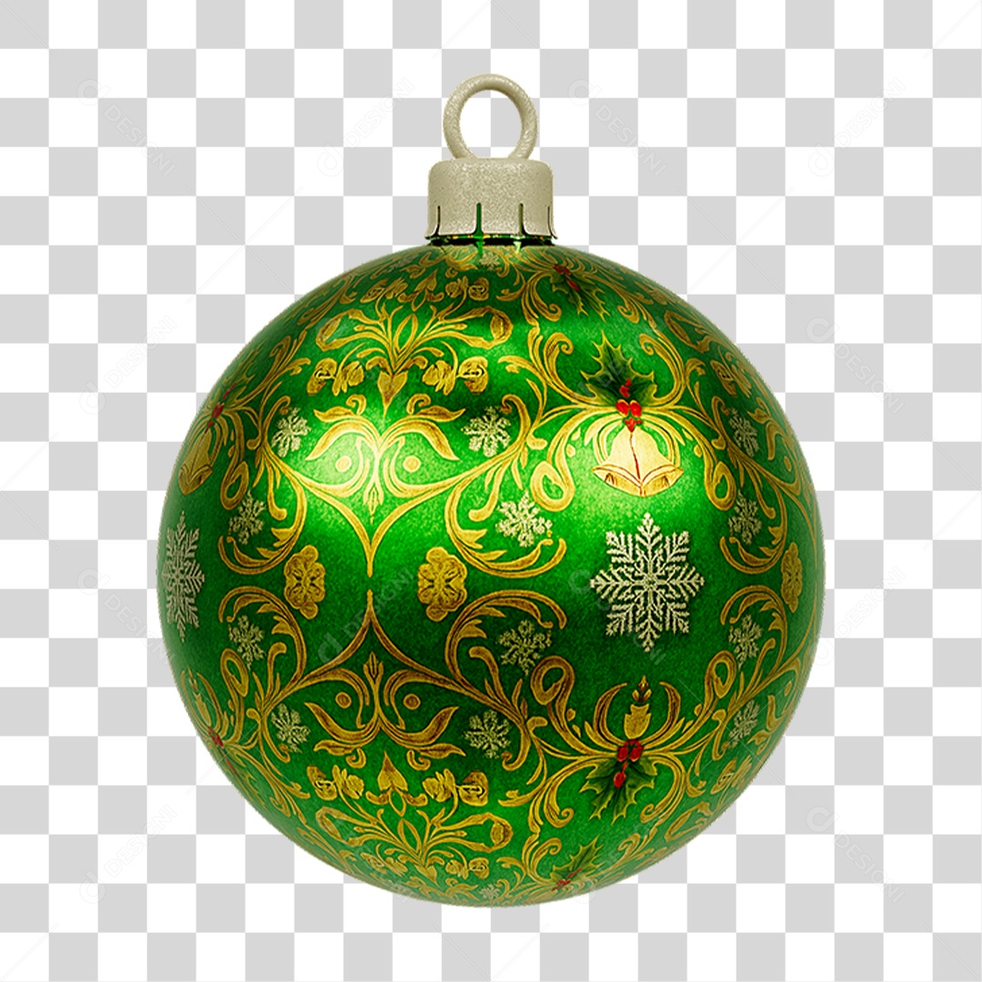 Bola Enfeite para Decoração de Natal PNG Transparente