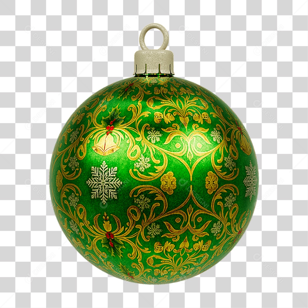 Bola Enfeite para Decoração de Natal PNG Transparente