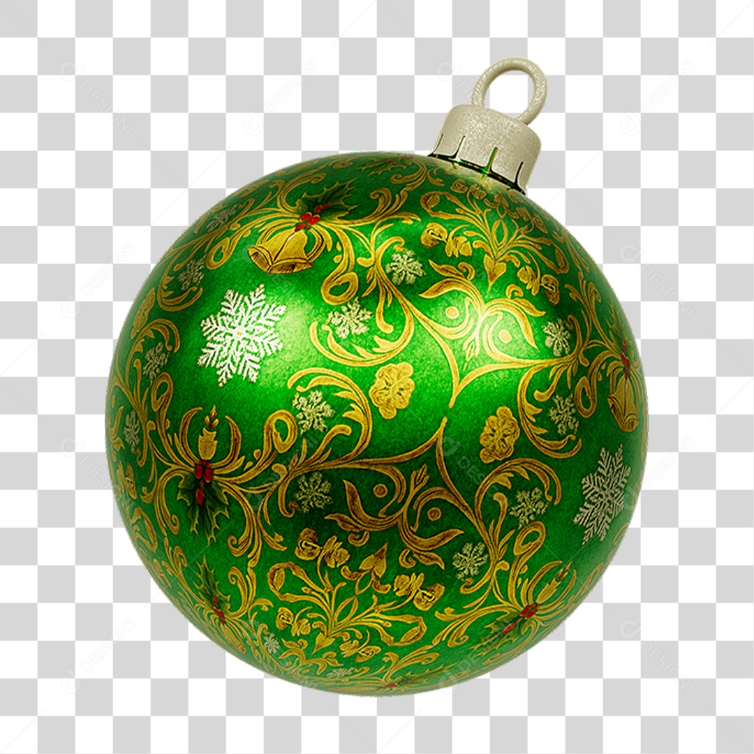 Bola Enfeite para Decoração de Natal PNG Transparente