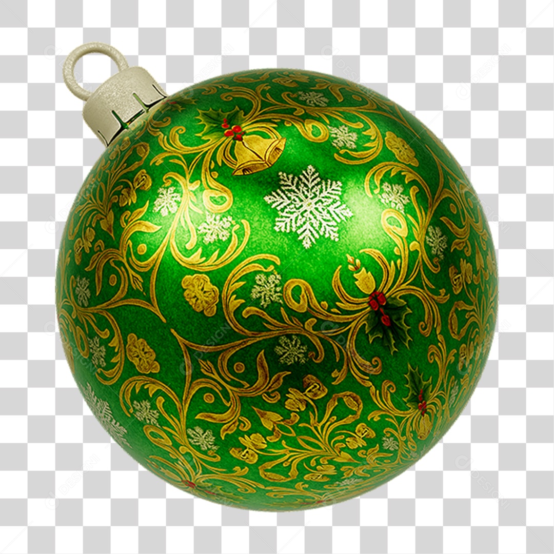 Bola Enfeite para Decoração de Natal PNG Transparente