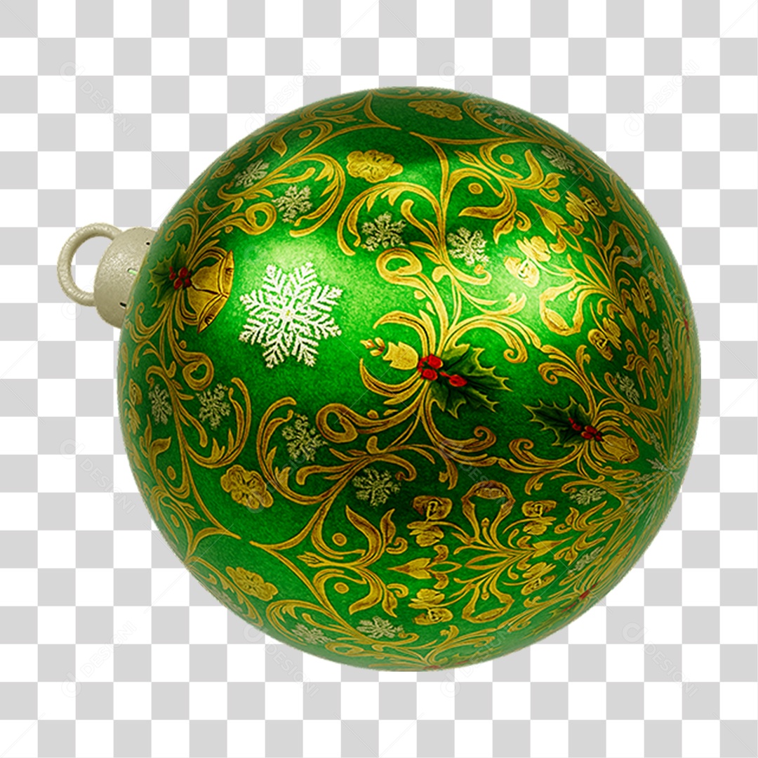Bola Enfeite para Decoração de Natal PNG Transparente