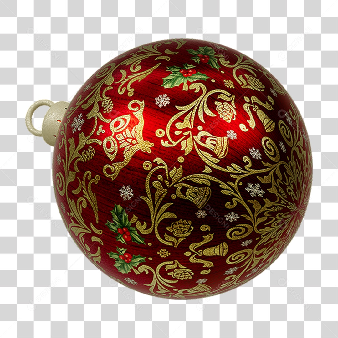 Bola Enfeite para Decoração de Natal PNG Transparente