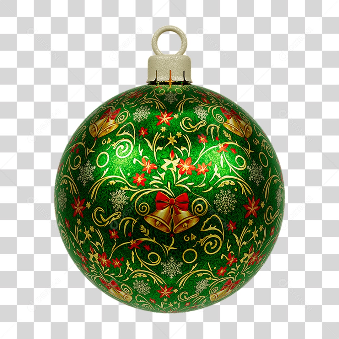 Bola Enfeite para Decoração de Natal PNG Transparente