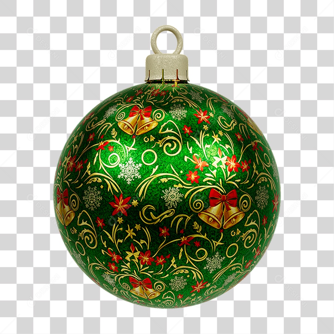 Bola Enfeite para Decoração de Natal PNG Transparente